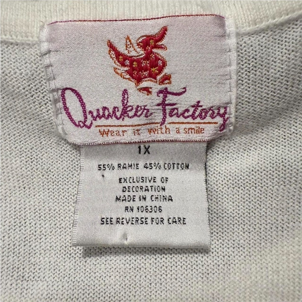 Y2K Inspired Beaded Sequin Nautical Tank Top Plus Size 1X Quacker Factory Cruise - Picture 8 of 9